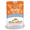Comida húmida para gato almo cat daily - bacalhau e camarao (30uni. x saqueta 70 gr)