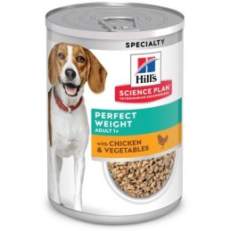 Comida húmida para cão hill´s science plan canine adult perfect weight pollo