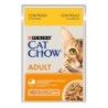 Comida húmida para gato purina cat chow adult chicken & courgette | wet (saqueta)