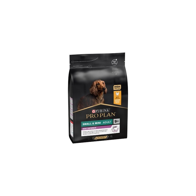 Ração para cão purina pro plan dog small & mini adult 9+